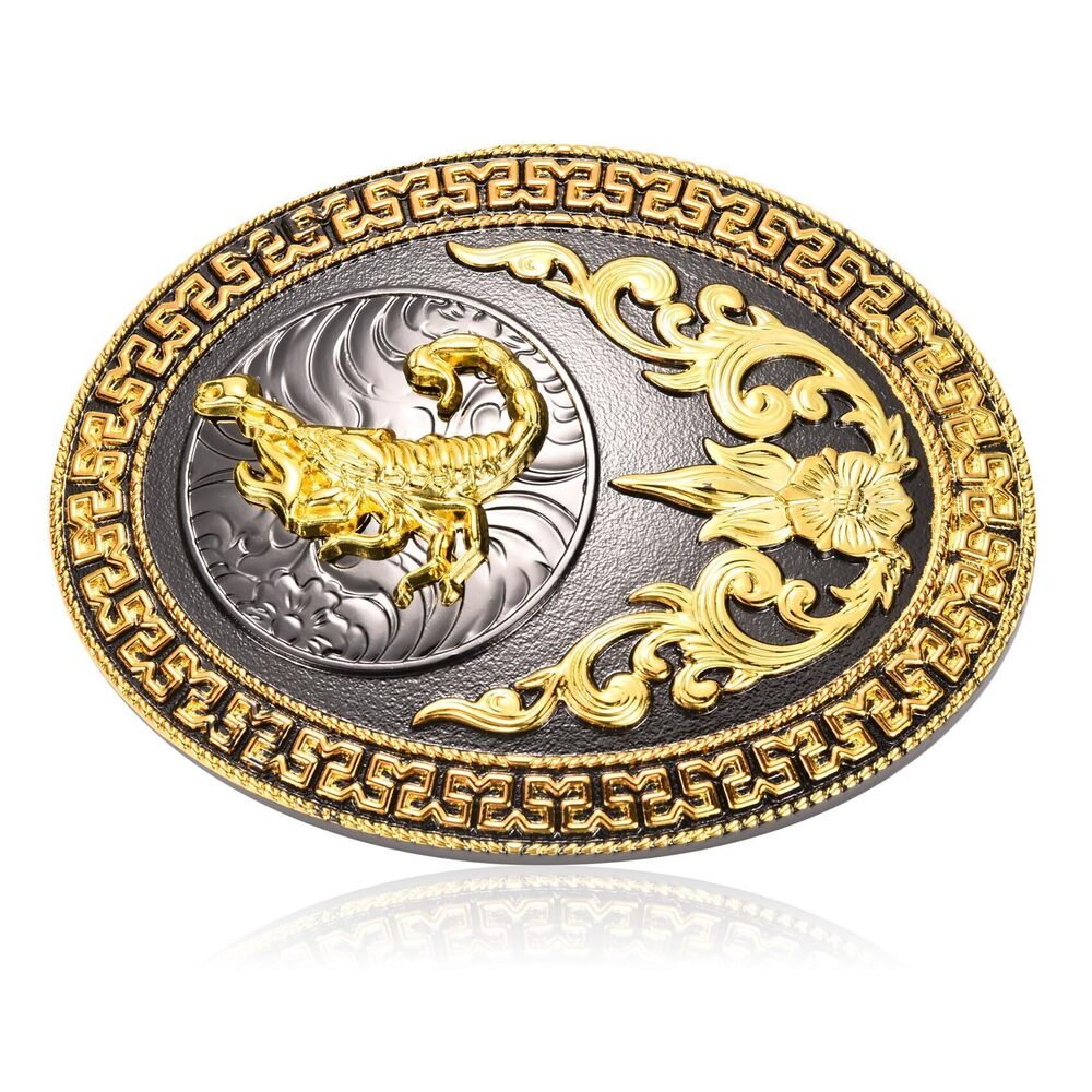 7956 Western Scorpion Belt Buckle , Cowboy Scorpion Belt Buckles Golden